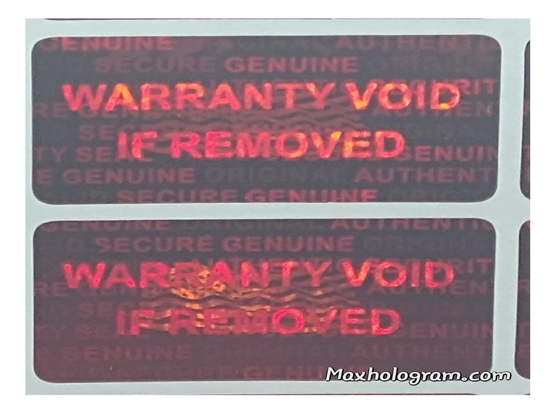 1000 Security Seal Hologram silver Tamper Evident Warranty Labels Stickers 15mm x 30mm Dealimax Brand